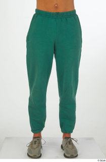 Nathaniel dressed green jogging pants leg lower body sports 0001.jpg